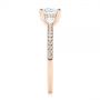 18k Rose Gold 18k Rose Gold Custom Classic Diamond Engagement Ring - Side View -  105068 - Thumbnail