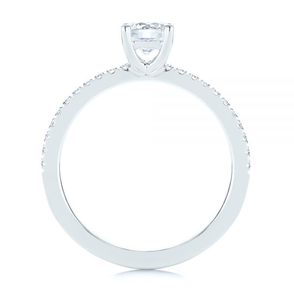  Platinum Platinum Custom Classic Diamond Engagement Ring - Front View -  105067