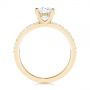 18k Yellow Gold 18k Yellow Gold Custom Classic Diamond Engagement Ring - Front View -  105068 - Thumbnail