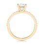 14k Yellow Gold 14k Yellow Gold Custom Classic Diamond Engagement Ring - Front View -  105068 - Thumbnail