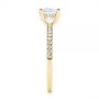 14k Yellow Gold 14k Yellow Gold Custom Classic Diamond Engagement Ring - Side View -  105068 - Thumbnail