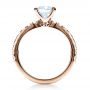 18k Rose Gold 18k Rose Gold Custom Classic Engagement Ring - Front View -  1469 - Thumbnail