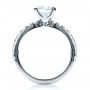 18k White Gold Custom Classic Engagement Ring - Front View -  1469 - Thumbnail