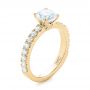 18k Yellow Gold 18k Yellow Gold Custom Classic Engagement Ring - Three-Quarter View -  104158 - Thumbnail