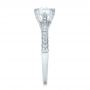 14k White Gold 14k White Gold Custom Criss-cross Diamond Engagement Ring - Side View -  100664 - Thumbnail