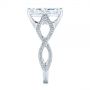  Platinum Platinum Custom Criss Cross Marquise Diamond Engagement Ring - Side View -  105359 - Thumbnail