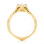 14k Yellow Gold 14k Yellow Gold Custom Criss Cross Marquise Diamond Engagement Ring - Front View -  105359 - Thumbnail