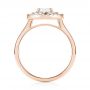 14k Rose Gold 14k Rose Gold Custom Diamond Double Halo Engagement Ring - Front View -  103306 - Thumbnail