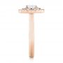 14k Rose Gold 14k Rose Gold Custom Diamond Double Halo Engagement Ring - Side View -  103306 - Thumbnail