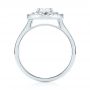  Platinum Custom Diamond Double Halo Engagement Ring - Front View -  103306 - Thumbnail