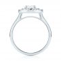  Platinum Custom Diamond Double Halo Engagement Ring - Front View -  103306 - Thumbnail