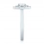  Platinum Custom Diamond Double Halo Engagement Ring - Side View -  103306 - Thumbnail