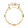 14k Yellow Gold 14k Yellow Gold Custom Diamond Double Halo Engagement Ring - Front View -  103306 - Thumbnail