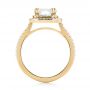 14k Yellow Gold 14k Yellow Gold Custom Diamond Double Halo Engagement Ring - Front View -  103491 - Thumbnail