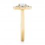 18k Yellow Gold 18k Yellow Gold Custom Diamond Double Halo Engagement Ring - Side View -  103306 - Thumbnail