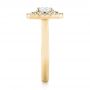 14k Yellow Gold 14k Yellow Gold Custom Diamond Double Halo Engagement Ring - Side View -  103306 - Thumbnail