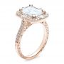 14k Rose Gold 14k Rose Gold Custom Diamond Engagement Ring - Three-Quarter View -  100091 - Thumbnail