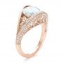 18k Rose Gold 18k Rose Gold Custom Diamond Engagement Ring - Three-Quarter View -  100551 - Thumbnail