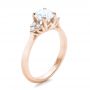 14k Rose Gold 14k Rose Gold Custom Diamond Engagement Ring - Three-Quarter View -  100810 - Thumbnail