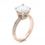 14k Rose Gold 14k Rose Gold Custom Diamond Engagement Ring - Three-Quarter View -  100839 - Thumbnail