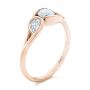 18k Rose Gold 18k Rose Gold Custom Diamond Engagement Ring - Three-Quarter View -  102089 - Thumbnail