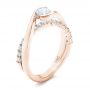 14k Rose Gold 14k Rose Gold Custom Diamond Engagement Ring - Three-Quarter View -  102277 - Thumbnail