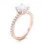 14k Rose Gold 14k Rose Gold Custom Diamond Engagement Ring - Three-Quarter View -  102289 - Thumbnail