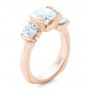 14k Rose Gold 14k Rose Gold Custom Diamond Engagement Ring - Three-Quarter View -  102296 - Thumbnail