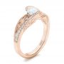 14k Rose Gold 14k Rose Gold Custom Diamond Engagement Ring - Three-Quarter View -  102315 - Thumbnail