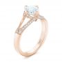 14k Rose Gold Custom Diamond Engagement Ring