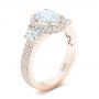 14k Rose Gold 14k Rose Gold Custom Diamond Engagement Ring - Three-Quarter View -  102415 - Thumbnail