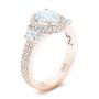 18k Rose Gold Custom Diamond Engagement Ring