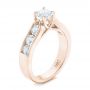 14k Rose Gold 14k Rose Gold Custom Diamond Engagement Ring - Three-Quarter View -  102470 - Thumbnail