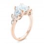 18k Rose Gold 18k Rose Gold Custom Diamond Engagement Ring - Three-Quarter View -  102594 - Thumbnail