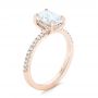 14k Rose Gold 14k Rose Gold Custom Diamond Engagement Ring - Three-Quarter View -  102856 - Thumbnail