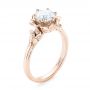 14k Rose Gold 14k Rose Gold Custom Diamond Engagement Ring - Three-Quarter View -  102896 - Thumbnail