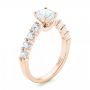 14k Rose Gold 14k Rose Gold Custom Diamond Engagement Ring - Three-Quarter View -  102955 - Thumbnail