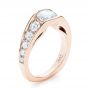 18k Rose Gold 18k Rose Gold Custom Diamond Engagement Ring - Three-Quarter View -  103165 - Thumbnail