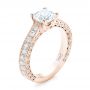 14k Rose Gold 14k Rose Gold Custom Diamond Engagement Ring - Three-Quarter View -  103303 - Thumbnail