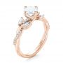 14k Rose Gold 14k Rose Gold Custom Diamond Engagement Ring - Three-Quarter View -  103418 - Thumbnail