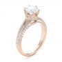 14k Rose Gold 14k Rose Gold Custom Diamond Engagement Ring - Three-Quarter View -  103428 - Thumbnail