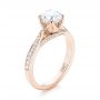 14k Rose Gold 14k Rose Gold Custom Diamond Engagement Ring - Three-Quarter View -  103464 - Thumbnail