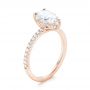 14k Rose Gold 14k Rose Gold Custom Diamond Engagement Ring - Three-Quarter View -  103604 - Thumbnail