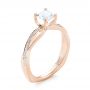 14k Rose Gold 14k Rose Gold Custom Diamond Engagement Ring - Three-Quarter View -  103637 - Thumbnail