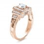 14k Rose Gold 14k Rose Gold Custom Diamond Engagement Ring - Three-Quarter View -  1346 - Thumbnail