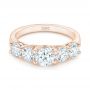14k Rose Gold 14k Rose Gold Custom Diamond Engagement Ring - Flat View -  102941 - Thumbnail