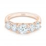 18k Rose Gold 18k Rose Gold Custom Diamond Engagement Ring - Flat View -  102941 - Thumbnail