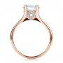 18k Rose Gold 18k Rose Gold Custom Diamond Engagement Ring - Front View -  100035 - Thumbnail
