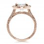 18k Rose Gold 18k Rose Gold Custom Diamond Engagement Ring - Front View -  100091 - Thumbnail