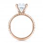 18k Rose Gold 18k Rose Gold Custom Diamond Engagement Ring - Front View -  100102 - Thumbnail